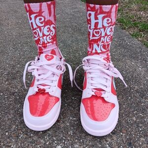 Valentines Day Dunks Socks To Match